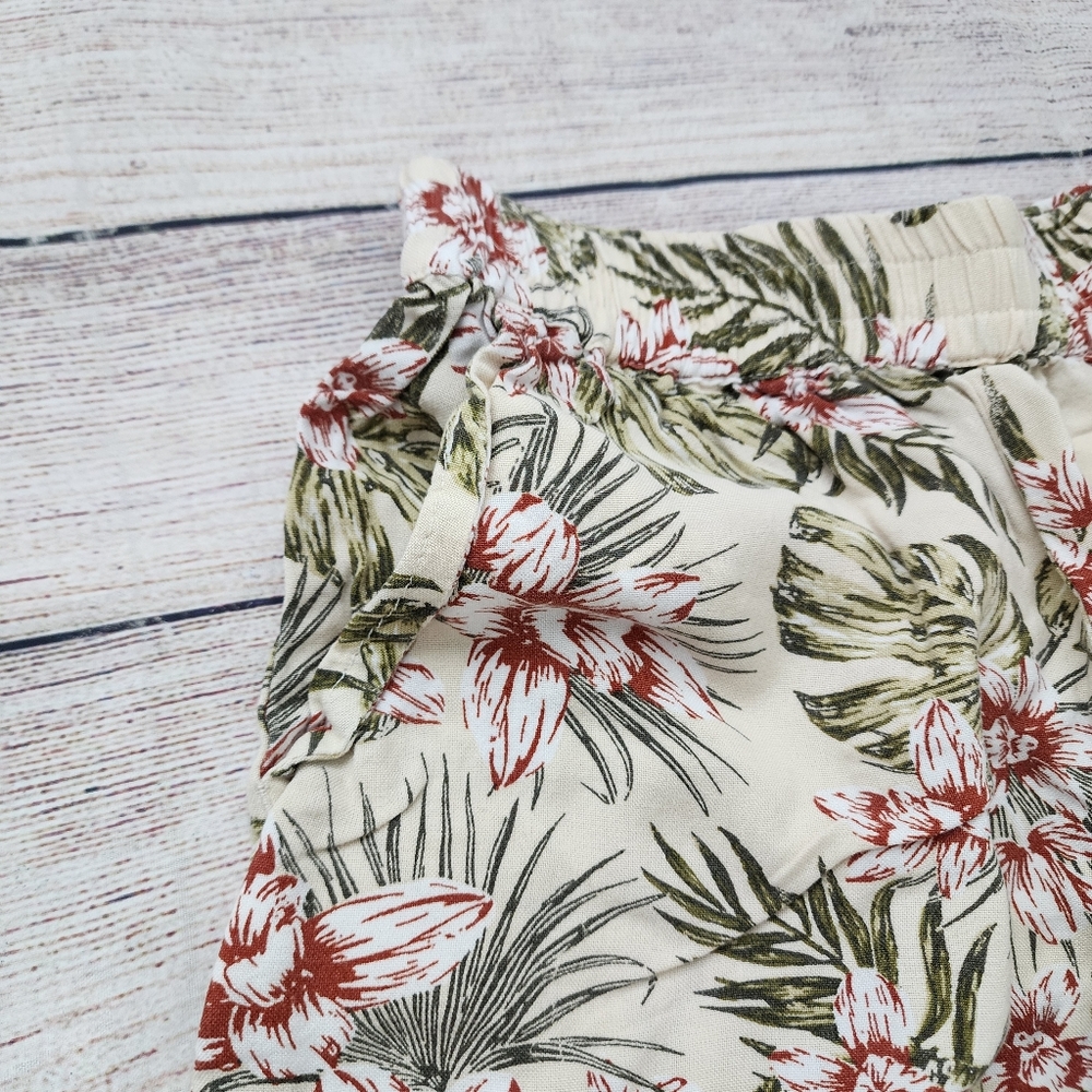 Volcom Not Real Shore Shorts Set Tropical Green Tea Girls S 7/8 - Picture 7 of 12
